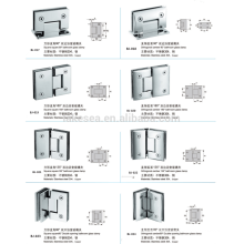 abrazaderas de vidrio de acero inoxidable / herrajes para puertas de vidrio / abrazadera de vidrio para baño